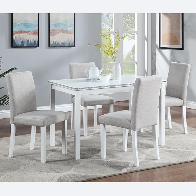 KEIKI 5-Piece Standard Height Dining Table Set by Unknown
