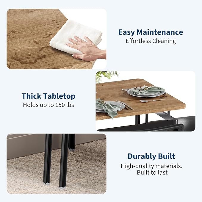 IDEALHOUSE 5 Piece Dining Room Table Set, Kitchen Table Set - Image 4