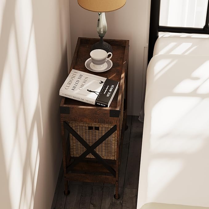 Narrow Side Table, Slim End Table - Image 6