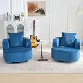 Furnimart 360° Swivel Barrel Accent Chair Set of 2, Round Upholstered Comfy by FurnimartFurniture