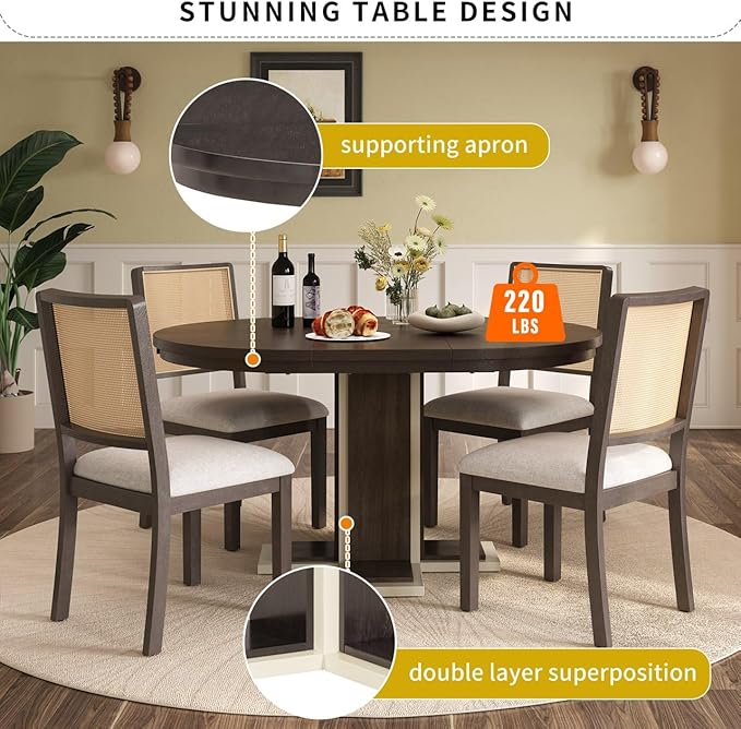 Ball & Cast Farmhouse Extendable Dining Table - Image 11