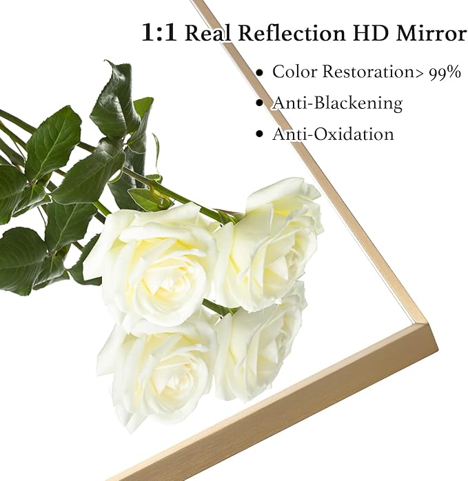 24x36 Inch Gold Bathroom Mirror - Image 4