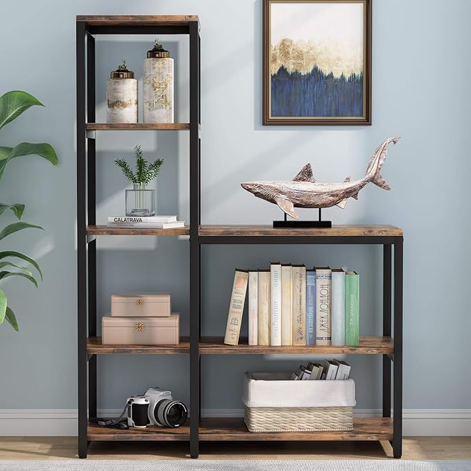 Tribesigns 5-Tier Bookshelf, Ladder Corner Bookshelves Etagere Bookcase - Image 4