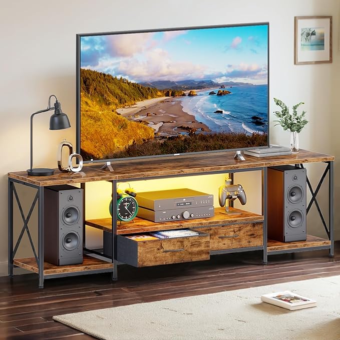 LED TV Stand for 75 70 Inch TV by DSAFGGY
