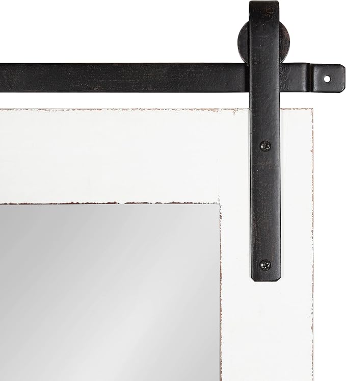 Kate and Laurel Cates Farmhouse Wood Framed Wall Mirror, 24 x 38, Barn - Image 5