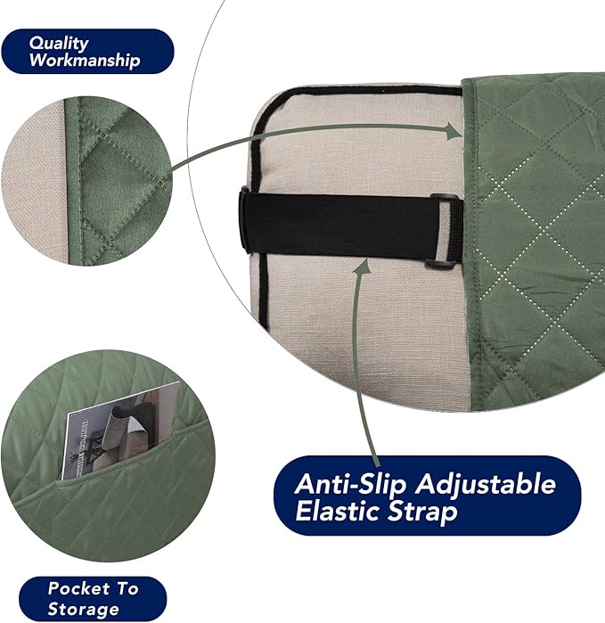 PureFit Reversible Sofa Cover Water Resistant Loveseat Couch Cover, Machine - Image 3