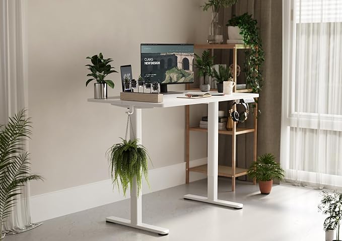 Claiks Electric Standing Desk, Adjustable Height Stand up Desk, 40x24 Inches - Image 2
