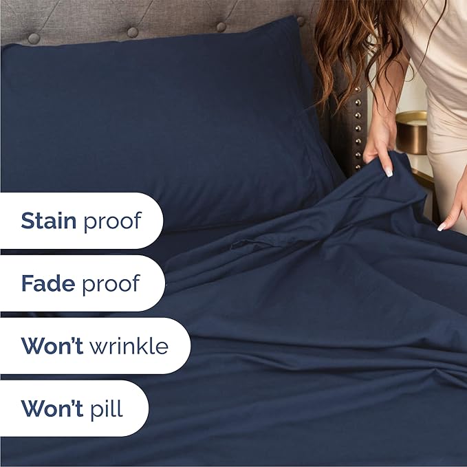 Queen Size 4 Piece Sheet Set - Image 5