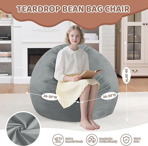2FT Bean Bag Chair, Comfy Bean Bag Chairs - Image 2