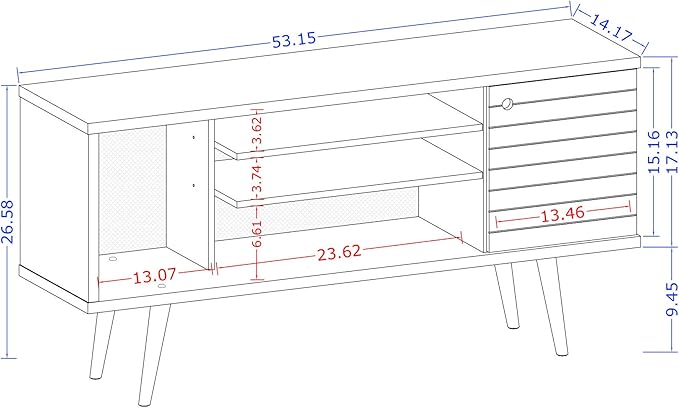 Manhattan Comfort Liberty Collection Mid Century Modern TV Stand - Image 3