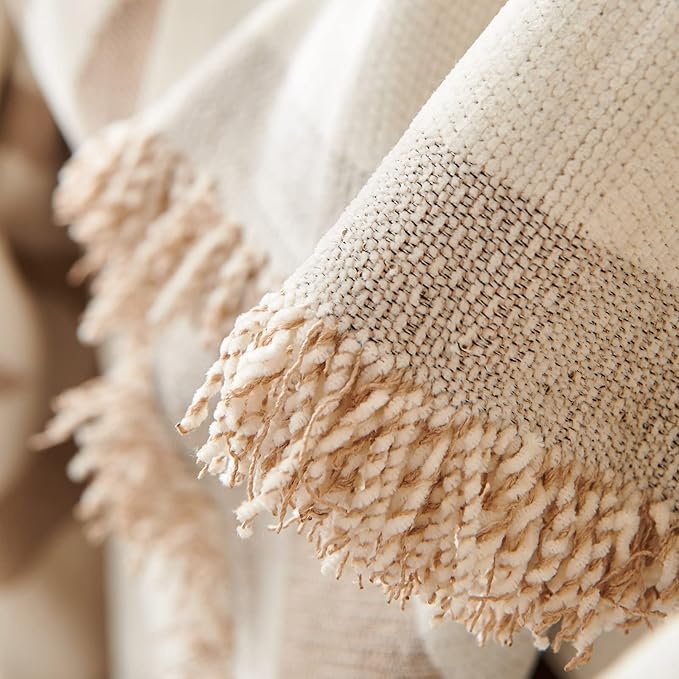STACYPIK Reversible Khaki Beige Couch Cover Boho Couch Cover - Image 5