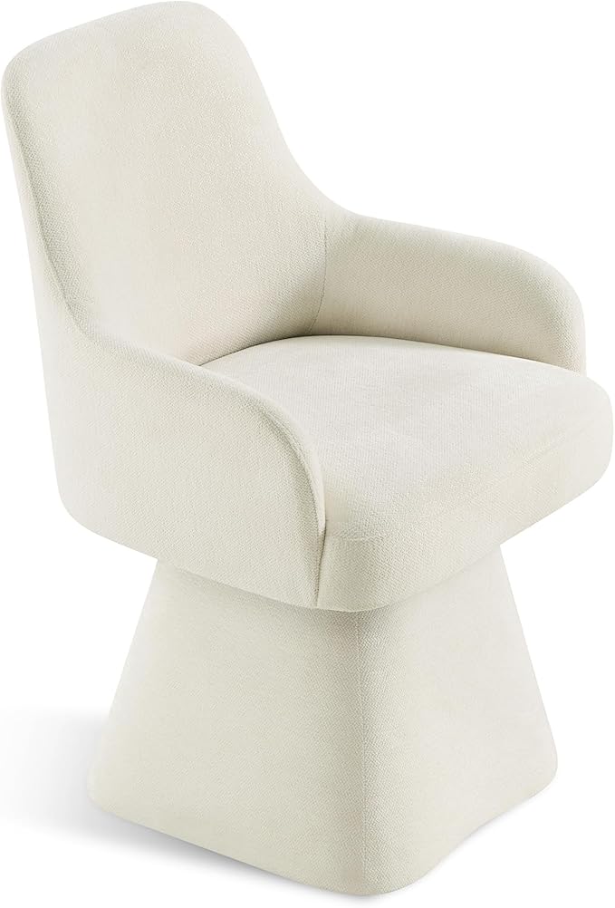 Swivel Dining Chairs Set of 4, Mid Century Modern Chairs Fabric Upholstered - Image 9