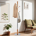 68 in Wood Coat Rack, Coat Rack Freestanding by VEGNIC