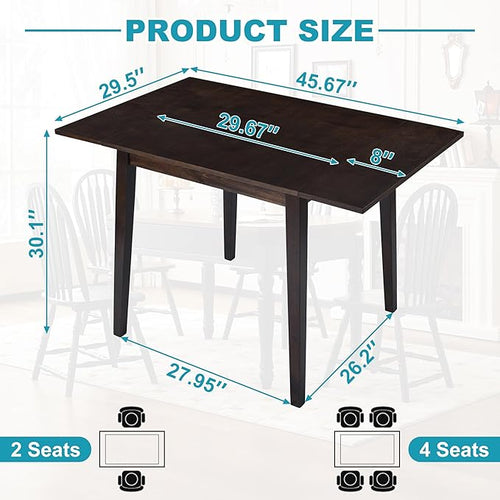 29"- 45" Extendable Dining Table - Image 2