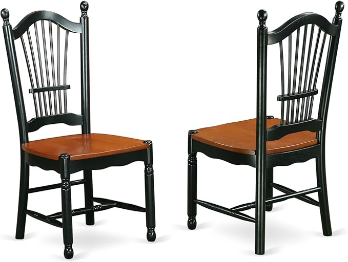 East West Furniture MZDO5-BCH-W 5 Piece Kitchen Table & Chairs Set Includes a - Image 4
