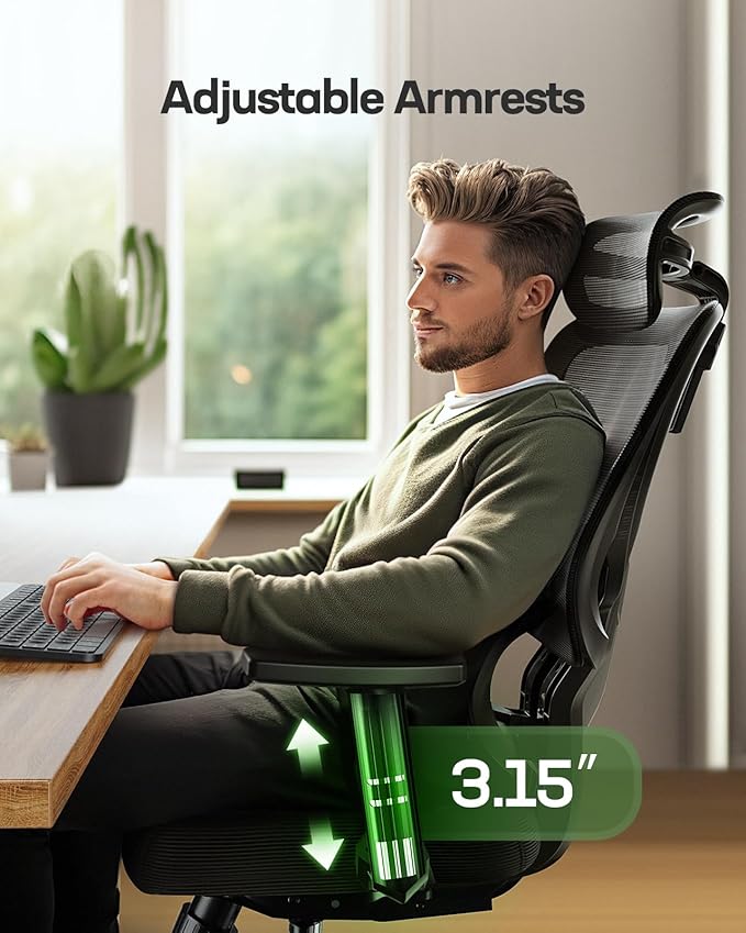 Marsail Ergonomic Office Chair Desk Chair, Gaming Chair - Image 4