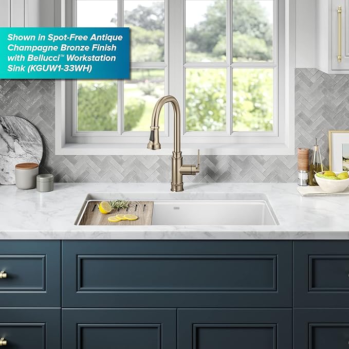 KRAUS Allyn Transitional Industrial Pull-Down Single Handle Kitchen Faucet in - Image 13