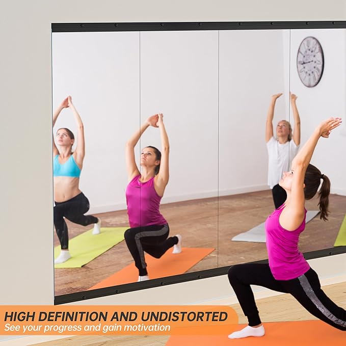 Hasipu 94''x39'' Home Gym Mirror Large Full Length Wall Mounted Full Body Mirror - Image 9
