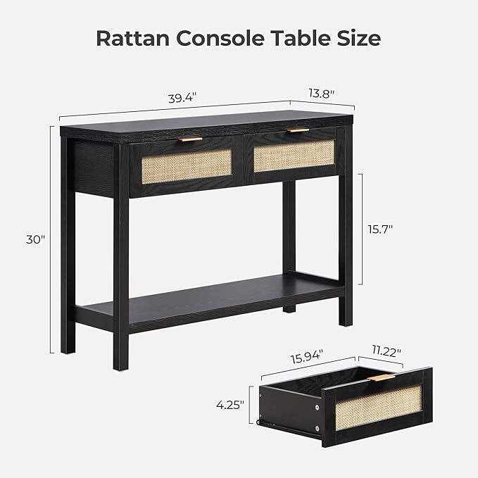 SICOTAS Black Console Table - Image 2