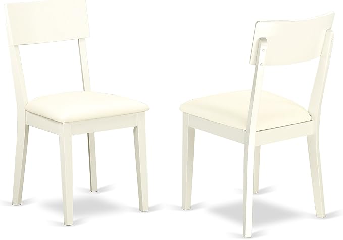 East West Furniture DLAD5-LWH-LC 5 Piece Modern Dining Table Set Includes a - Image 6