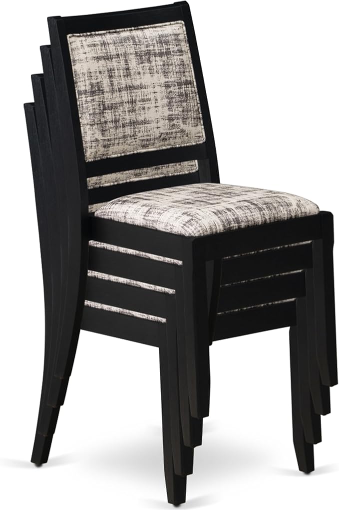 East West Furniture LGX27-BLK-30 -7 Piece Dining Set Includes a Rectangular - Image 21