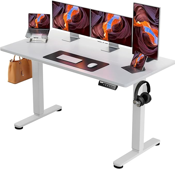 ErGear Height Adjustable Electric Standing Desk, 63 x 28 Inches Sit Stand up by ErGear