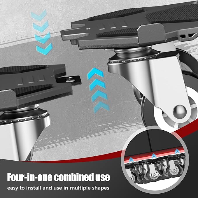 Upgraded Furniture Dolly Movers 5 Wheel Heavy Duty 3000LBS Capacity Carbon - Image 10