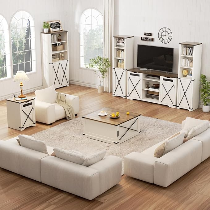 Farmhouse End Table Set of 2 - Image 8