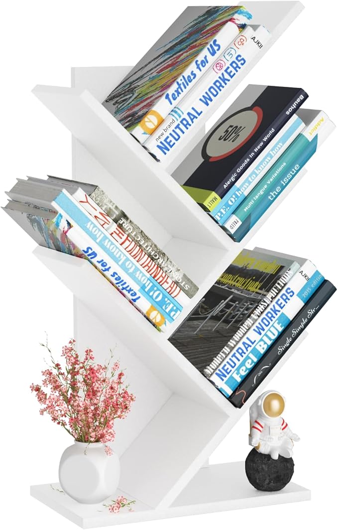 5 Tier Tree Book Shelf, Small Desktop Bookshelf - Image 8