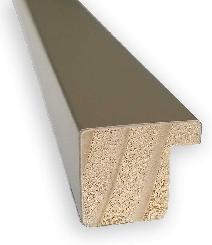 Amanti Art Grey Wall Mirror 25x19 Svelte Clay Grey Rectangle Bathroom Mirror - Image 2