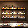 71in Wall-Mounted Metal Wine Rack by Dawselod