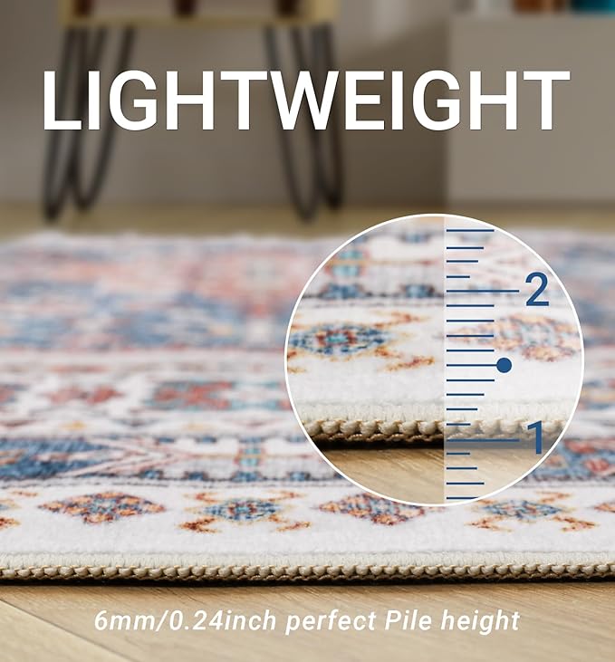 zesthome 6x9 Area Rug, Super Soft Washable Rugs - Image 5