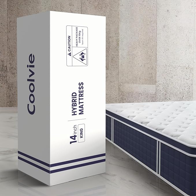 Coolvie Full Size Mattress 14 Inch, Hybrid Soft Medium Plush Mattress - Image 9