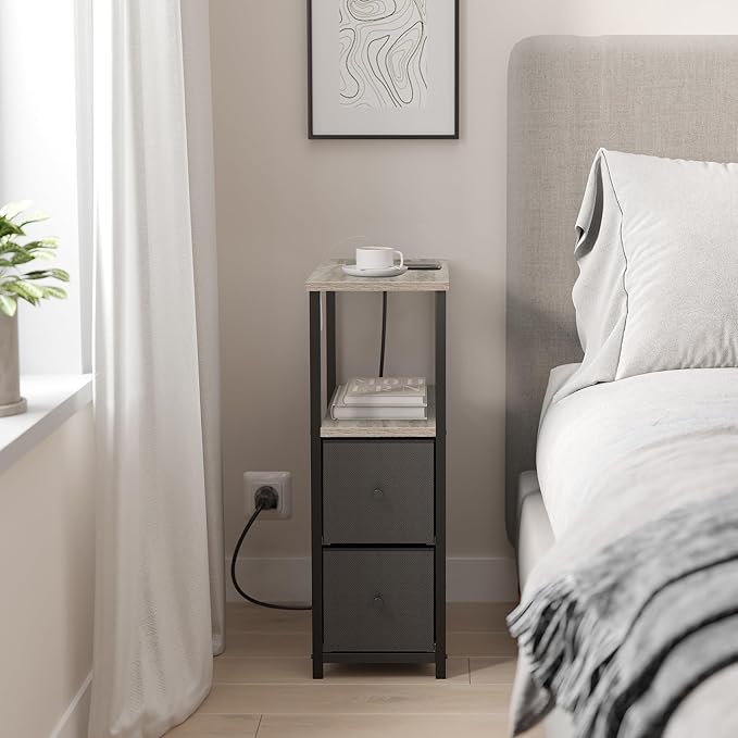 TUTOTAK Small Narrow LED End Table - Image 5