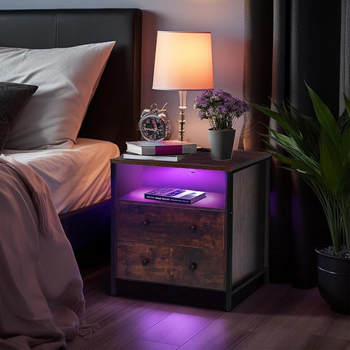 27 Inch Wide Night Stand, Large Wood Night Stand - Image 2