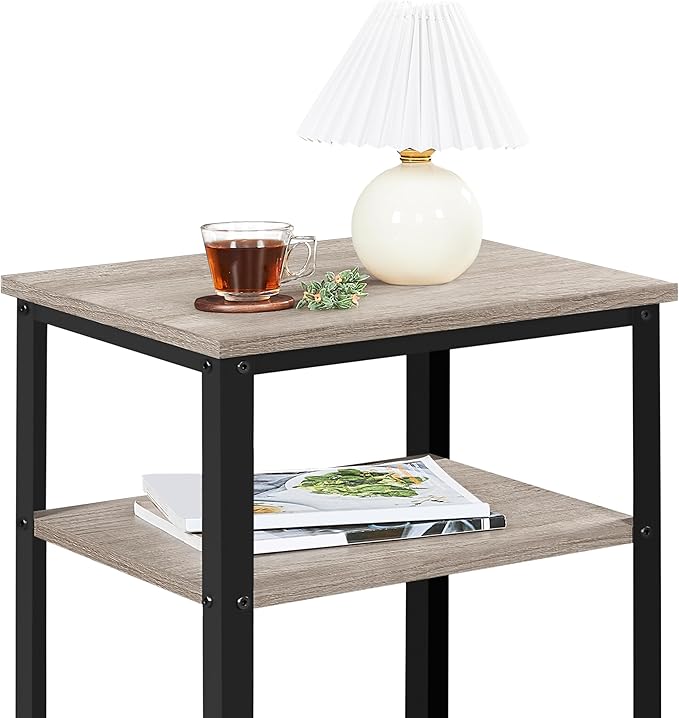 Yaheetech Tall End Table Set of 2, Small Places - Image 8