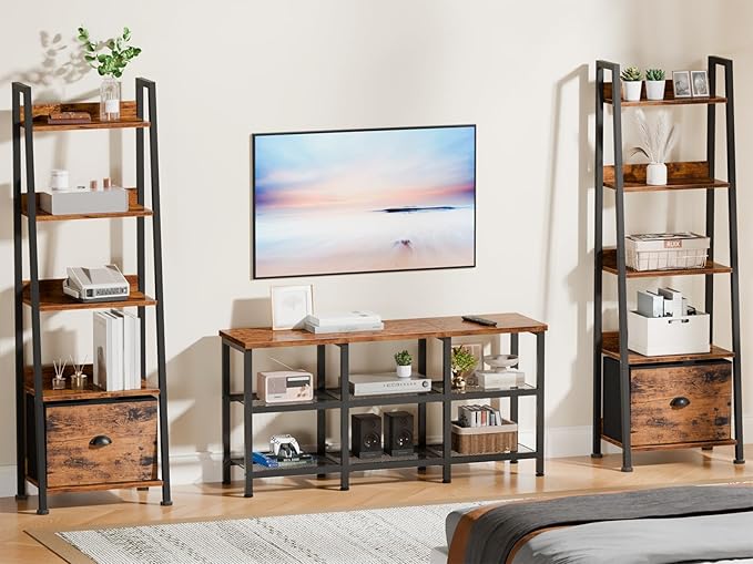 Furologee TV Stand, Small Media Console Table - Image 5