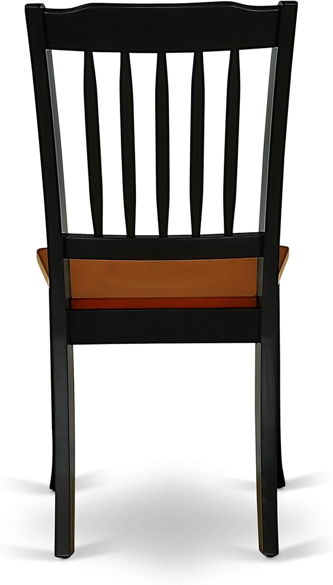 East West Furniture LGDA9-BCH-W 9 Piece Dining Room Furniture Set Includes a - Image 7