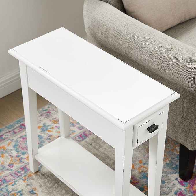 Haven Ridge Narrow End Table, Solid Wood Side Table - Image 13