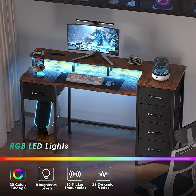 55 Inch Computer Gaming Desk - Image 8