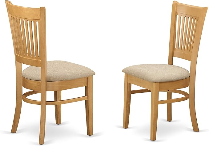 East West Furniture NDVA3-OAK-C 3 Piece Dining Room Furniture Set Contains a - Image 8