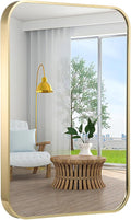 24x32 Inch Bathroom Mirror for Wall, Aluminum Alloy Brushed for Bedroom or by Titameg