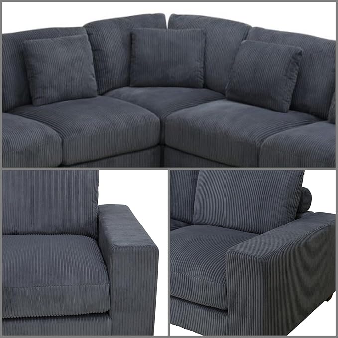 L Shaped Sectional Couches for Living Room, Stylish Sectional Loveseat Sofa - Image 5