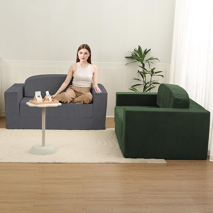 MeMoreCool Cozy Small-Space Convertible Loveseat to Guest Bed – Boneless - Image 9