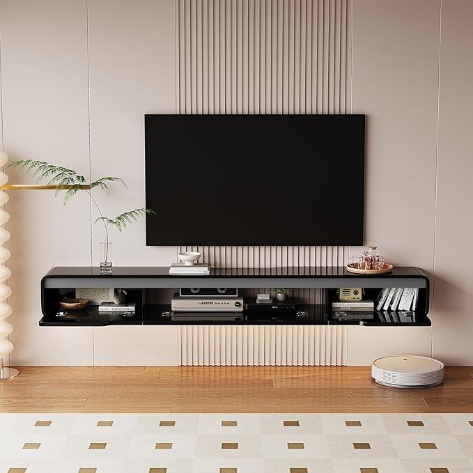 High Gloss Floating TV Stand - Image 4