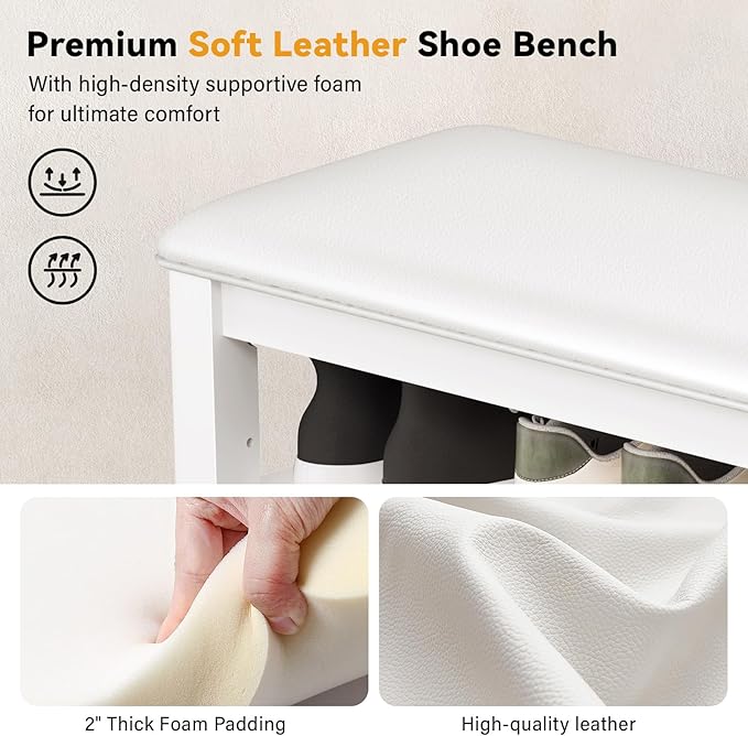 Shoe Rack Bench Entryway Storage - Image 5