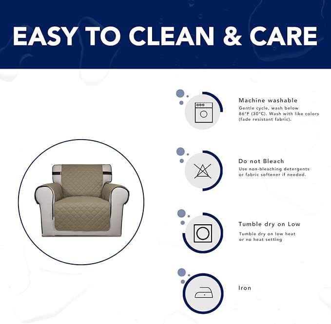PureFit Reversible Sofa Couch Cover Water Resistant Couch Covers - Image 7