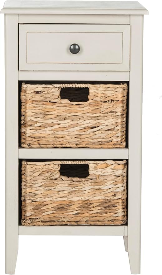 Safavieh Home Collection Everly Drawer Vintage Grey 1-Drawer 2 Removable - Image 5