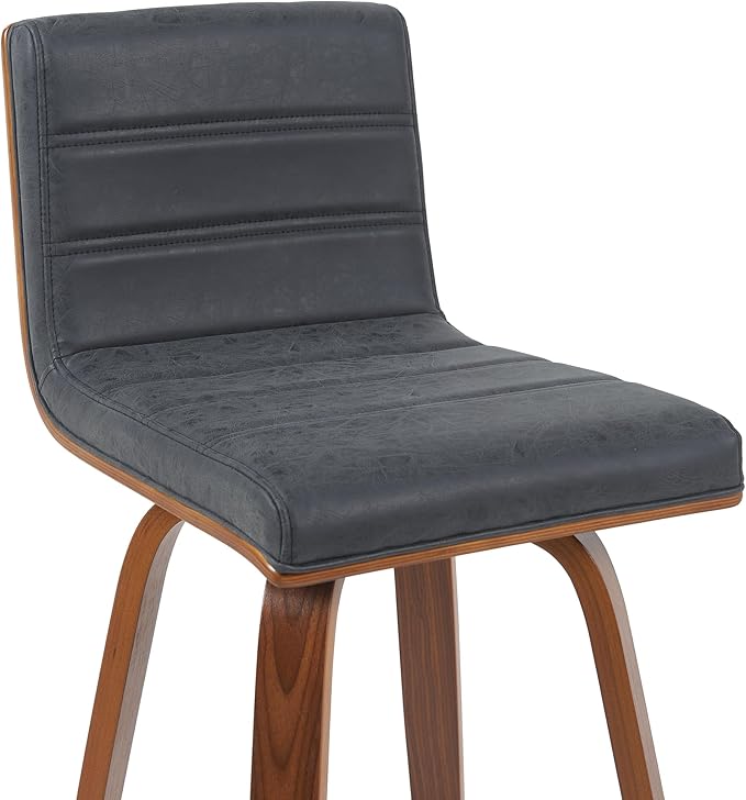 Armen Living Vienna Modern Swivel 30" Bar Height Barstool - Image 5