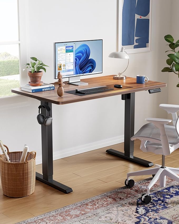 HUANUO 48" x 24" Electric Standing Desk Adjustable Height, 4 Memory Height - Image 2